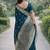 Rama soft silk banarasi jacuard work designer party wear saree with unstitched blouse piece