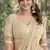 Off white red silk blend banarasi saree with unstitched blouse piece
