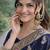 Blue soft silk banarasi jacuard work designer party wear saree with unstitched blouse piece
