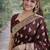 Maroon soft silk banarasi jacuard work designer party wear saree with unstitched blouse piece