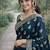 Rama soft silk banarasi jacuard work designer party wear saree with unstitched blouse piece