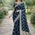 Rama soft silk banarasi jacuard work designer party wear saree with unstitched blouse piece