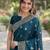 Rama soft silk banarasi jacuard work designer party wear saree with unstitched blouse piece