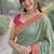 Rama soft silk banarasi jacuard work designer party wear saree with unstitched blouse piece