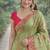 Pista soft silk banarasi jacuard work designer party wear saree with unstitched blouse piece