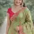 Pista soft silk banarasi jacuard work designer party wear saree with unstitched blouse piece