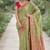 Pista soft silk banarasi jacuard work designer party wear saree with unstitched blouse piece