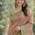 Pink soft silk banarasi jacuard work designer party wear saree with unstitched blouse piece