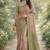 Pink soft silk banarasi jacuard work designer party wear saree with unstitched blouse piece