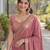 Light pink soft silk banarasi jacuard work designer party wear saree with unstitched blouse piece