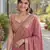 Light pink soft silk banarasi jacuard work designer party wear saree with unstitched blouse piece