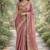 Light pink soft silk banarasi jacuard work designer party wear saree with unstitched blouse piece