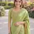 Pista soft silk banarasi jacuard work designer party wear saree with unstitched blouse piece