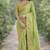 Pista soft silk banarasi jacuard work designer party wear saree with unstitched blouse piece