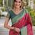 Pink soft silk banarasi jacuard work designer party wear saree with unstitched blouse piece
