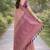 Purple soft silk banarasi jacuard work designer party wear saree with unstitched blouse piece