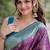Wine soft silk banarasi jacuard work designer party wear saree with unstitched blouse piece