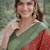 Red soft silk banarasi jacuard work designer party wear saree with unstitched blouse piece