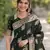 Green soft silk banarasi jacuard work designer party wear saree with unstitched blouse piece