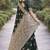 Green soft silk banarasi jacuard work designer party wear saree with unstitched blouse piece