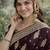 Maroon soft silk banarasi jacuard work designer party wear saree with unstitched blouse piece