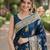 Rama soft silk banarasi jacuard work designer party wear saree with unstitched blouse piece