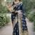 Rama soft silk banarasi jacuard work designer party wear saree with unstitched blouse piece