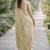 Cream soft silk banarasi jacuard work designer party wear saree with unstitched blouse piece