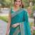 Rama soft silk banarasi jacuard work designer party wear saree with unstitched blouse piece
