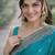 Rama soft silk banarasi jacuard work designer party wear saree with unstitched blouse piece