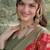 Red soft silk banarasi jacuard work designer party wear saree with unstitched blouse piece