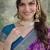 Purple soft silk banarasi jacuard work designer party wear saree with unstitched blouse piece