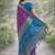 Purple soft silk banarasi jacuard work designer party wear saree with unstitched blouse piece