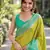 Parrot green soft silk blend banarasi jacuard work designer party wear saree with unstitched blouse piece