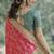 Pink soft silk banarasi jacuard work designer party wear saree with unstitched blouse piece