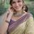 Cream soft silk banarasi jacuard work designer party wear saree with unstitched blouse piece