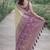 Cream soft silk banarasi jacuard work designer party wear saree with unstitched blouse piece
