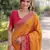 Masturd yellow soft silk banarasi jacuard work designer party wear saree with unstitched blouse piece