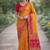 Masturd yellow soft silk banarasi jacuard work designer party wear saree with unstitched blouse piece
