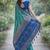 Rama soft silk banarasi jacuard work designer party wear saree with unstitched blouse piece