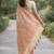 Cream soft silk banarasi jacuard work designer party wear saree with unstitched blouse piece