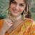 Yellow orange soft silk banarasi jacuard work designer party wear saree with unstitched blouse piece