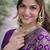 Purple soft silk banarasi jacuard work designer party wear saree with unstitched blouse piece