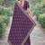 Lavender soft georgette embroidery work designer party wear saree with unstitched blouse piece