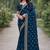 Rama soft georgette embroidery work designer party wear saree with unstitched blouse piece