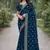 Rama soft georgette embroidery work designer party wear saree with unstitched blouse piece