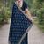Rama soft georgette embroidery work designer party wear saree with unstitched blouse piece