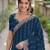 Morpich soft georgette embroidery work designer party wear saree with unstitched blouse piece