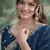 Morpich soft georgette embroidery work designer party wear saree with unstitched blouse piece