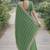 Pista soft georgette embroidery work designer party wear saree with unstitched blouse piece